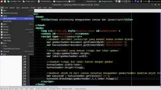 Pengolahan citra(image processing) dengan canvas html5 dan javascript 1#: menampilkan citra
