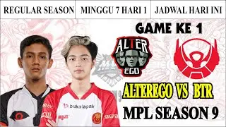 Alter Ego vs Bigetron Alpha GAME 1 MPL ID SEASON 9 2022