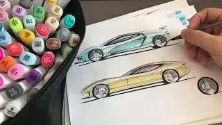 Car Sketching with Markers - FB Live Session