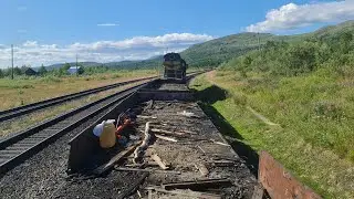 Через Полярный Урал на рабочем поезде