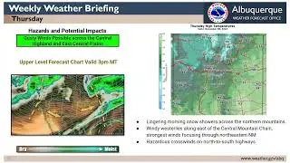 Recorded weekly weather briefing for the week of December 5, 2022