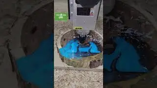 Precision meets passion as our Premier Plasma CNC 2.2 Kw router cuts out nativity scene on iron wood