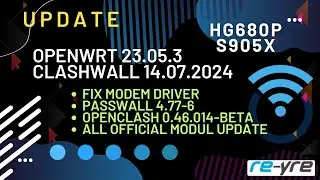 OpenWrt 23.05.3 Stable Clash-Wall 14.07.2024 For HG680P Support | REYRE-WRT