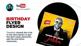 Birthday Flyer Design || Pixellab Tutorials || Graphic design