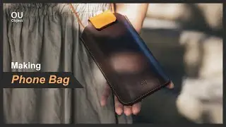 Leather | Making phone bag for your new phone / Crafts / DIY / pdf pattern
