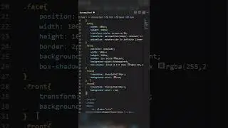 3D rotating cube animation using css  