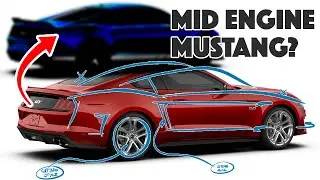 Designer creates MID-ENGINED Ford Mustang - C8 competitor?