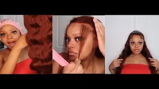 Installing This Beautiful Fall Color Body Wave Wig Ft UNice Hair | Sam iam