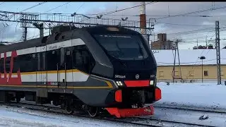 ЭП2ДМ,Кософары,РЭКС,Ласточка и другое.Сборник поездов по станции Москва-Курская.