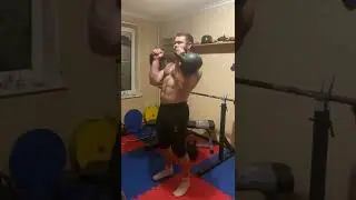Тренировка Дельт. Жим гири.