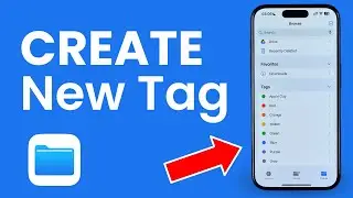 How to Create New Tag on Files App on iPhone