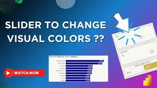 Change Visual Colors using a Slider in Power BI | HSL and Field Parameters | MiTutorials