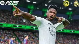 FC 25 - Real Madrid vs Borussia | UEFA Champions League Gameplay [4K]
