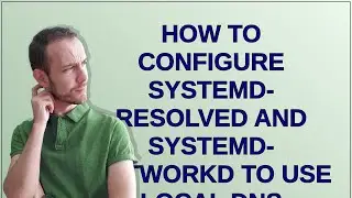 Unix: How to configure systemd-resolved and systemd-networkd to use local DNS server for resolvin...