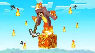 Minecraft but There's Only One Lava Block