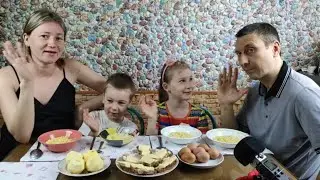 МУКБАНГ СЕМЕЙНЫЙ ЗАВТРАК | MUKBANG RUSSIAN FAMILY BREAKFAST 