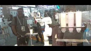 Robot served cofee