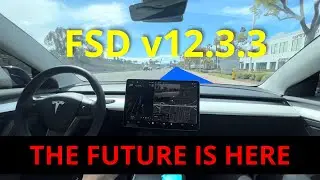 TRYING OUT TESLA’s FSD 12.3.3 FOR THE FIRST TIME!!! 😱😱😱