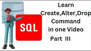 SQL tutorial for DDL Create, Alter, Drop | day3  | English