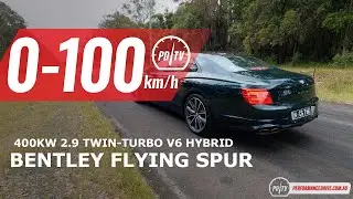2022 Bentley Flying Spur 0-100km/h & engine sound