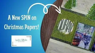 A New Spin on Christmas Papers!  Ouray Road Trip Scrapbook Layout [Pixels & PaperCrafts]