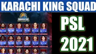 Pakistan Super League 2021 | Karachi Kings Squad Season 6 | UI Sports