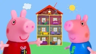 Peppa Pig Hiding Game | Family and Friends Hiding in Home Playset