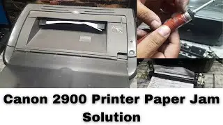 canon lbp 2900b fuser pressure roller and teflon sheet replacement || canon 2900 printer paper jam