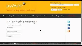 bWAPP HTTP Verb Tampering
