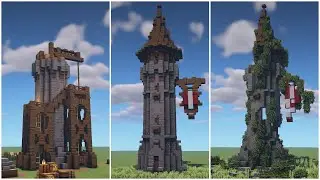 Minecraft | How to build 3 Different Themed Towers