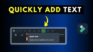 How to Quickly Add Text to A Video in Filmora | Filmora Tutorial