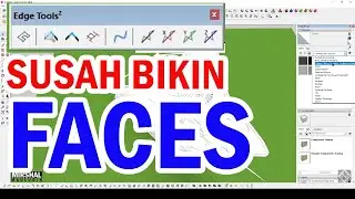EDGE TOOLS SKETCHUP | Cara memperbaiki garis gak nyambung