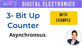 Up Counter in digital electronics | 3 Bit counter using t flip flop | Digital Electronics