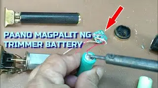 VINTAGE T9 HAIR TRIMMER BATTERY CHANGE