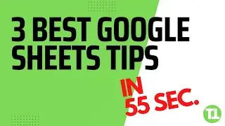 3 Best Google Sheets Tips In 55 Sec. #shorts #googlesheets #googlesheetstips #googlesheetstutorial