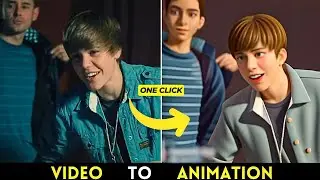 🤯 Convert Video To Animation | Movies ko Cartoon me Convert kare