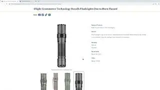 PSA: Olight Flashlights Recall