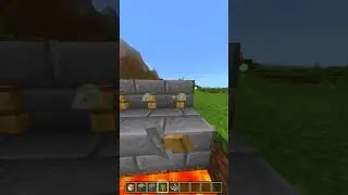how to make a lava bridge in minecraft #minecraft #minecraftshorts