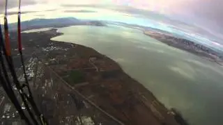 Flat Top Paramotor At 15,000 ft!! Powered Paraglider Climbs Up Past The Mountains!!