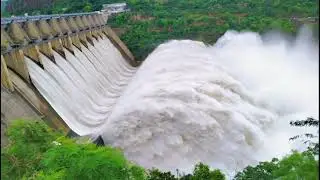 Srisailam Dam 10 Gates Open || శ్రీశైలం 10 గేట్లు ఎత్తివేత || Srisailam Latest