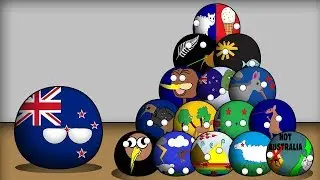 Countryballs Animated | New Zealand's Flag