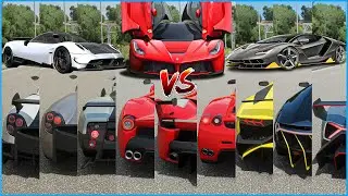 Forza Horizon 4 - Top 12 Fastest Pagani Vs Ferrari Vs Lamborghini Cars | Top Speed Battle