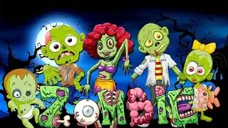 ❤【Зомби.Семья пальчиков】Finger family Zombie. Halloween Finger family. ❤