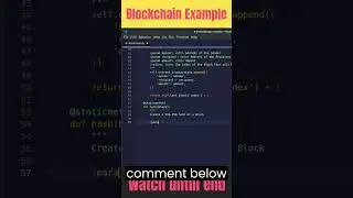 Creating a Simple Blockchain in Python| Python shorts  #shorts #trending #subscribe