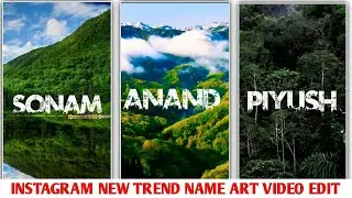 How To Make Instagram  New Trend Name Art Video Editing | instagram urban jungle font name art video
