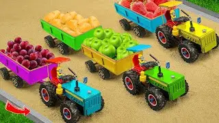Diy tractor mini Bulldozer to making concrete road | Construction Vehicles, Road Roller