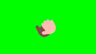 Clapping hands green screen effect