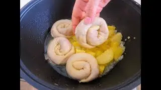 Просто выкладываю улитки на картошку / Старый рецепт моей тетушки