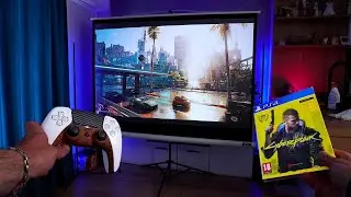 CYBERPUNK 2077 (PS5) - 4K, Ray Tracing- On 4K Gaming Projector