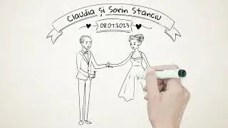 Invitație la nuntă animată | Clo și Sorin | Unicorner | Whiteboard animation